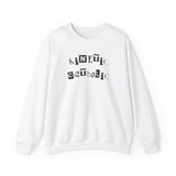 NEW Kinetic Black and White Crewneck Sweatshirt